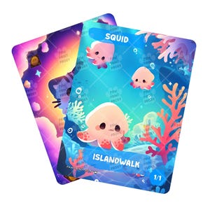 1/1 Squid Token for MTG