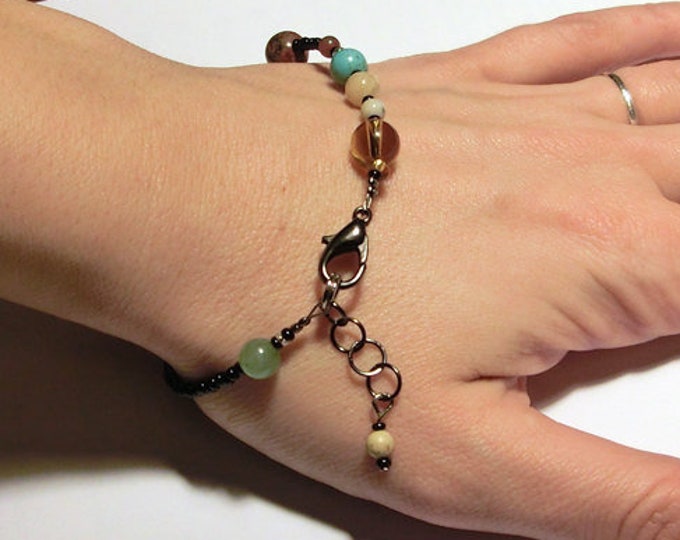 MiniVerse - We Love Pluto Edition - Solar System Bracelet - Gemstone Planets - Proportional Distances - 8.5in