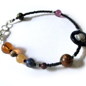 Miniverse Solar System Bracelet Petite 6.5in, Beadwork, Planets, Made ...