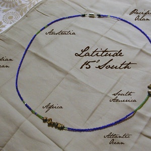 Latitude 15 South Necklace Distance measured in Beads image 1