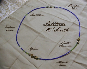Latitude 15 South Necklace - Distance measured in Beads
