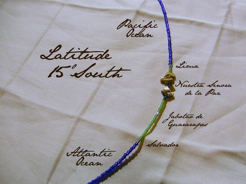 Latitude 15 South Necklace Distance measured in Beads image 3