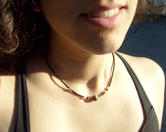 Moons of Jupiter Necklace, Jasper, Moonstone, Celestial Science Jewelry