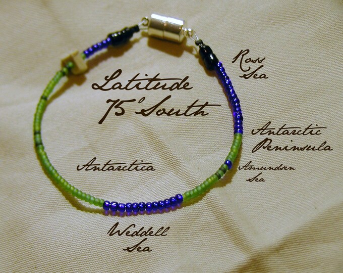 Latitude 75 South Bracelet - Distance Measured in Beads