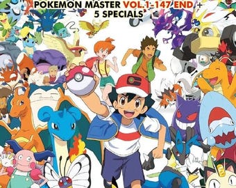 DVD Anime Giapponese Pok. Journeys: La Serie Completa (Volume 1-147 Fine + 5 Speciali) Cofanetto Sottotitoli in Inglese e Tutte le Regioni - Spedizione Express UPS