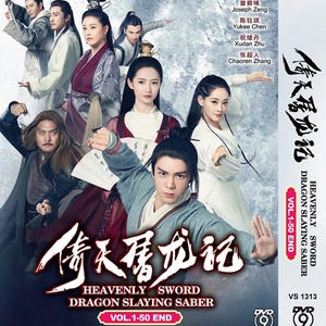 DVD Chinese Drama Series Heavenly Sword Dragon Slaying Saber 倚天屠龙记 Vol.1-50 End Complete Series Box Set English Subtitle & All Region -UPS
