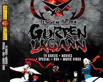 DVD Japanese Anime Teng-pa Gurren Lagann TV Series Vol.1-27End+Movies+Sp+Ova+Music Complete Boxset English Dubbed & All Region-UPS Express