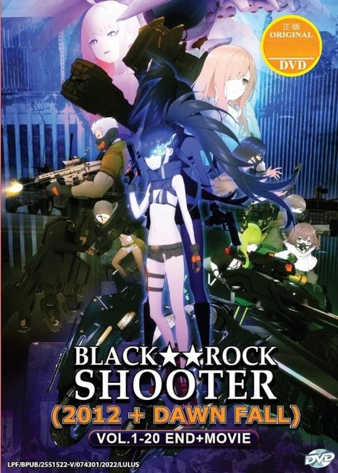 DVD Japanese Anime Black Rock Shooter (2012+dawn Fall) (1-20 End +