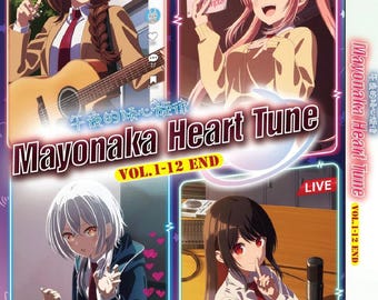 DVD Anime giapponese Mayonaka Heart Tune (Volume 1-12 Fine) Serie completa doppiata in inglese e per tutte le regioni - Spedizione espressa UPS
