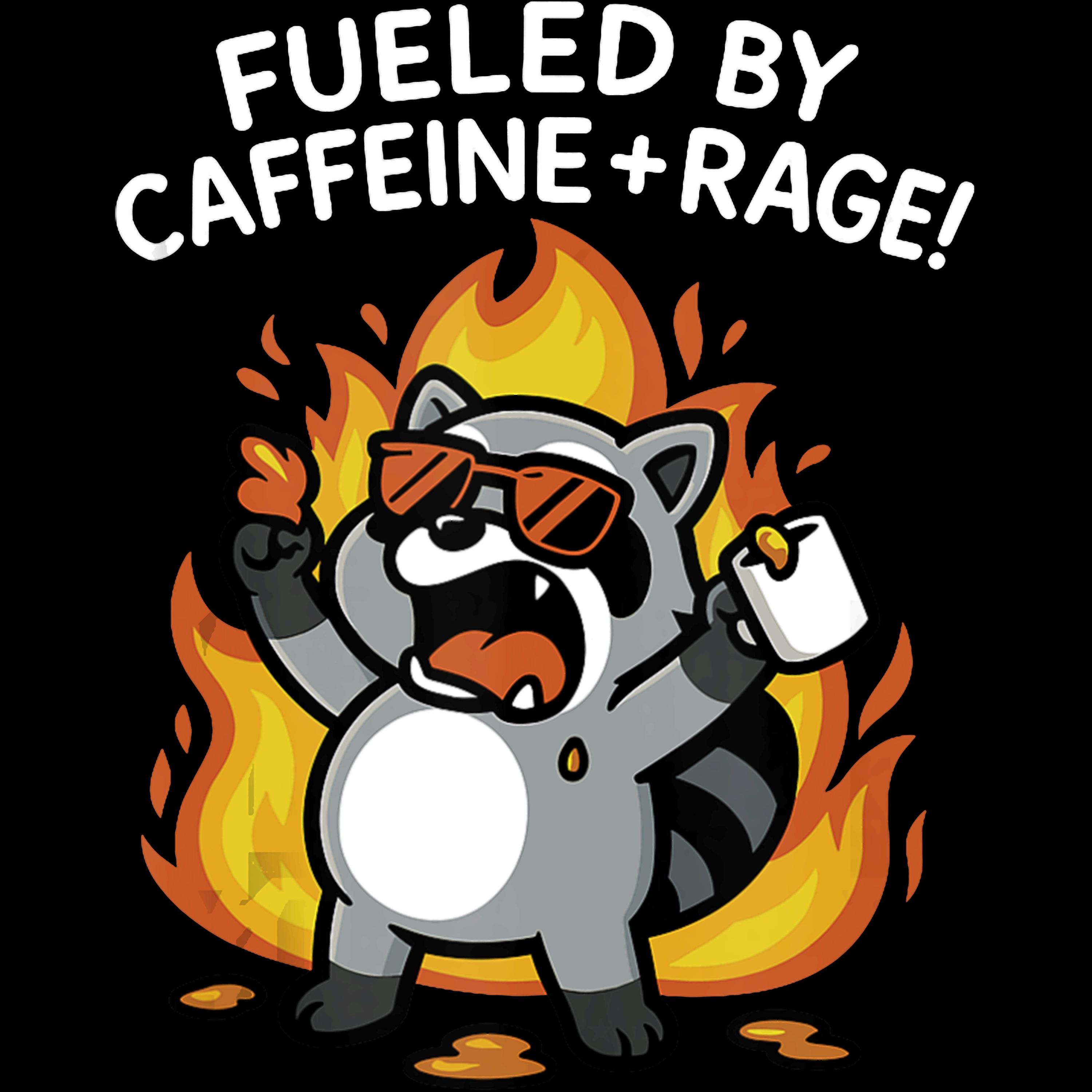 Raccoon Fueled by Caffeine Rage PNG Digital File, Funny Raccoon Fueled ...