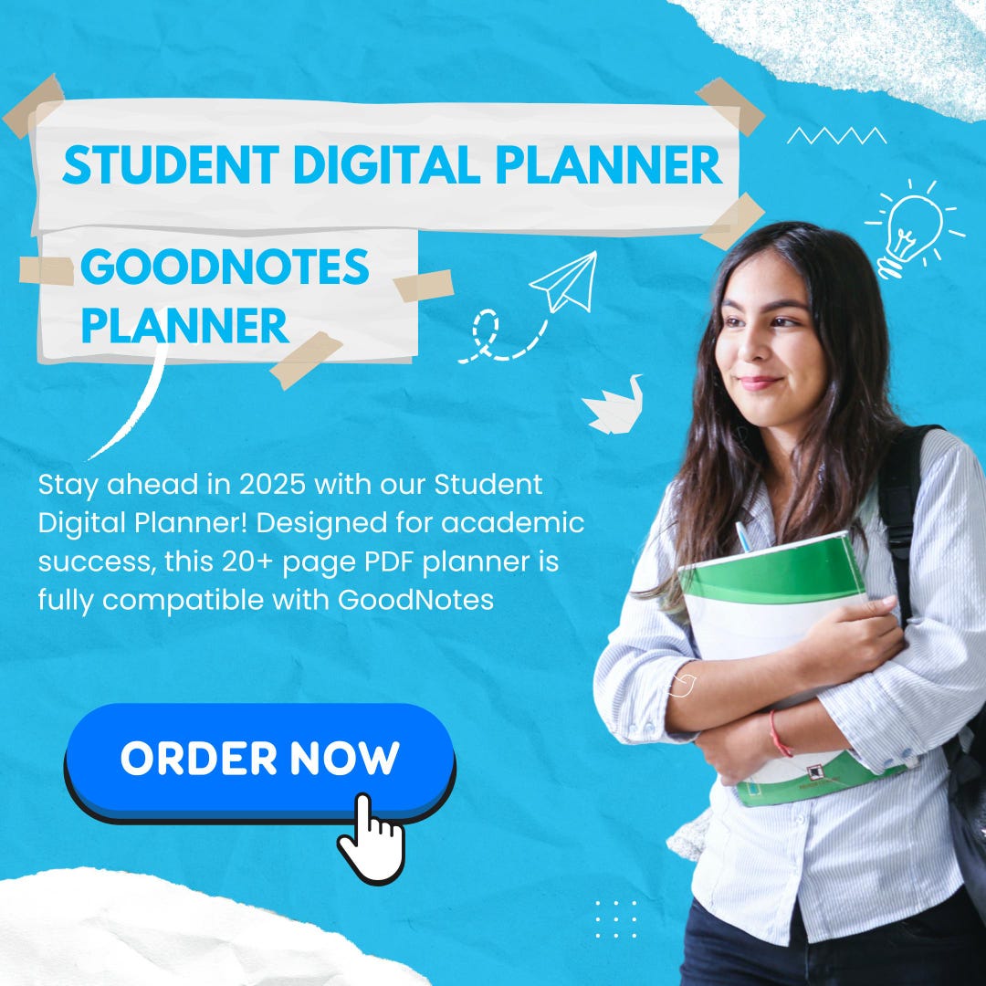 2025 Student Digital Planner | Academic & College Planner | Goodnotes ...