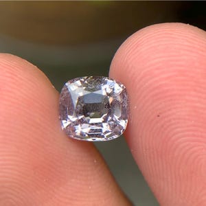 Burma No Heat Natural White Spinel 2.36 Ct Cushion Cut | Unheated Untreated Diamond Colour Loose Gemstone | Rare Collectors Gem