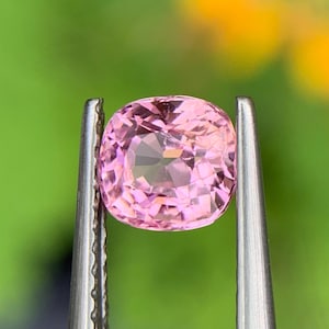 Burma No Heat Natural Pink Spinel 0.98 Ct Cushion Cut | Unheated Untreated Loose Gemstone | Rare Collectors Gem for Fine Jewelry Making