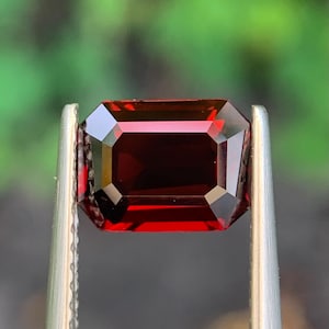 Burma no heat Natural Red  spinel. Asscher cut red spinel 1.71 Ct