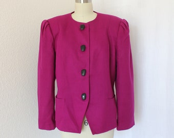 Vintage Oleg Cassini blazer in purple