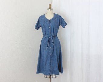 vintage denim jurk