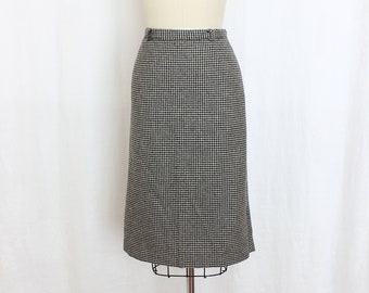 Carroll Reid wool houndstooth skirt/ union label