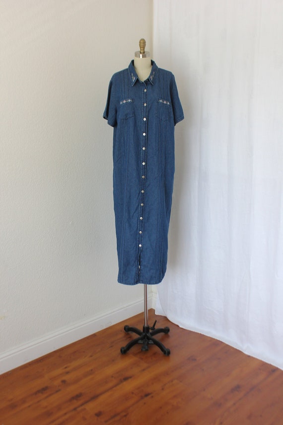 denim shirt dress size 18