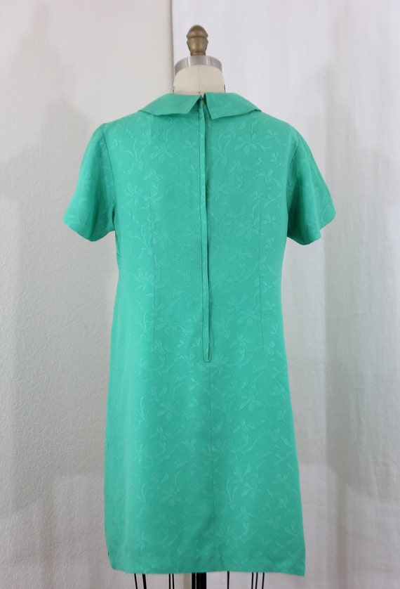 vintage green brocade dress - image 5