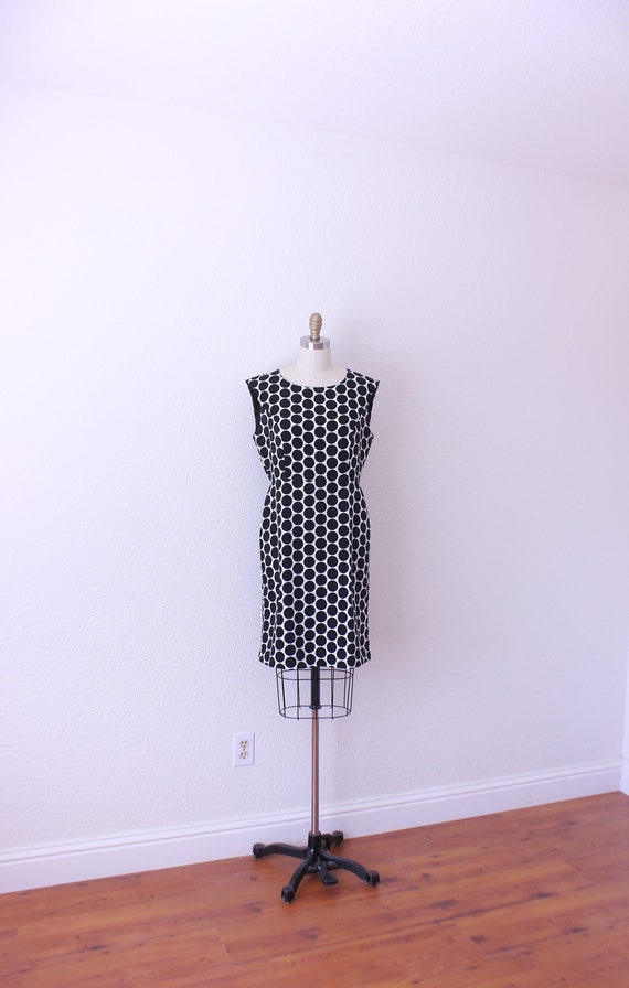 Vintage Worthington 1980's Black and White Polka D