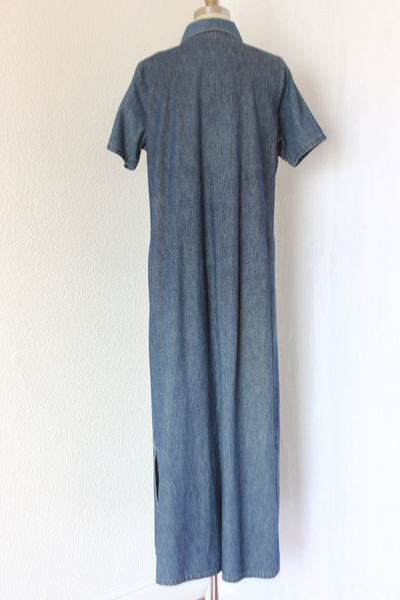 Denim shift denim dress button down - image 5