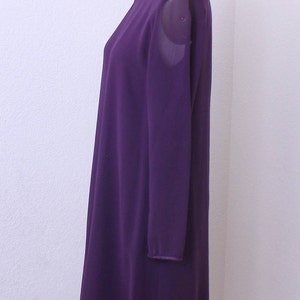 Kay Unger de New York robe de soie manches longues taille 6 image 5