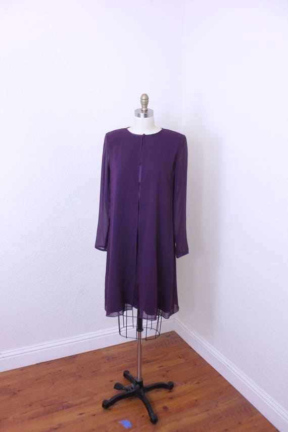 Kay Unger of New York silk dress long sleeves size