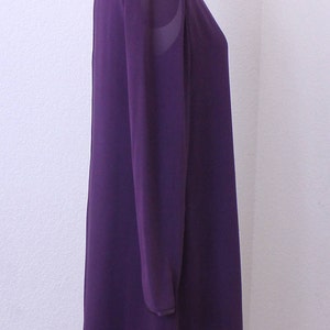 Kay Unger de New York robe de soie manches longues taille 6 image 3