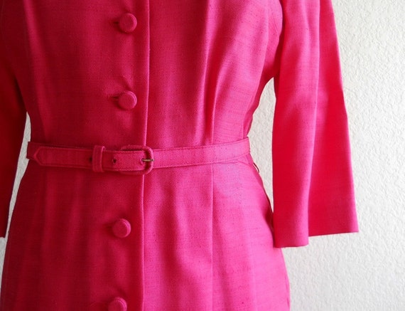 vintage Lordleigh pink linen dress, JUST LOWERED - image 4