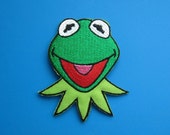 Iron-on Embroidered Patch Muppets Kermit the Frog 2.75 inch
