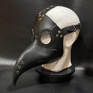 Pestdoktor Maske - Pestdoktor Kostüm - Leder Pestdoktor Maske - Cosplay Masquerade Steampunk Maske - Halloween Pest Maske - Dr