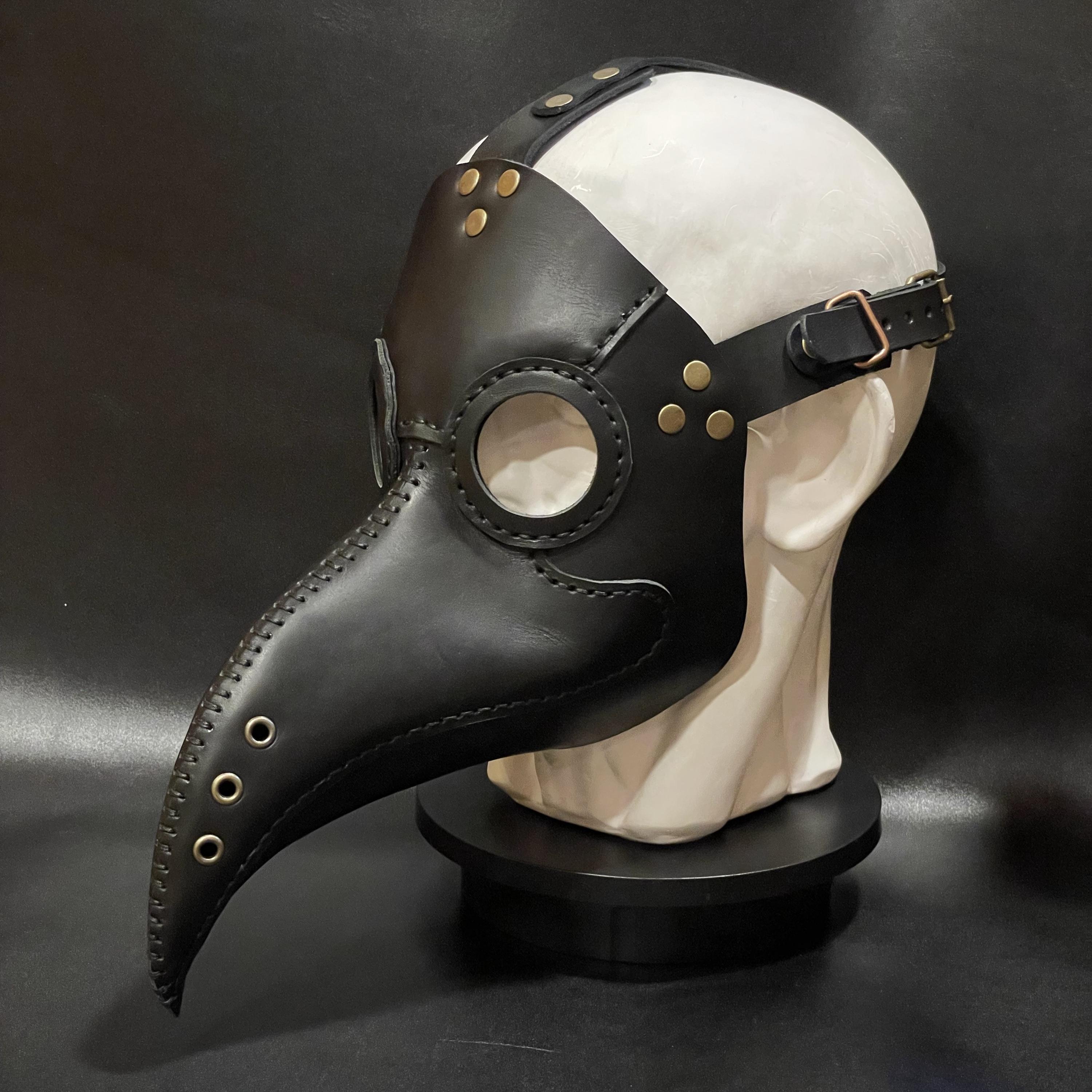 Plague Doctor Mask - Plague Doctor Costume - Leather Plague Doctor Mask - Cosplay Masquerade Steampunk Mask - Halloween Plague Mask - Dr
