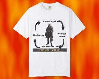 Dark Souls 1 Shirt, Chosen Undead Shirt, Funny Meme Shirt, Hidetaka Miyazaki's Dark Souls Soulsborne Shirt