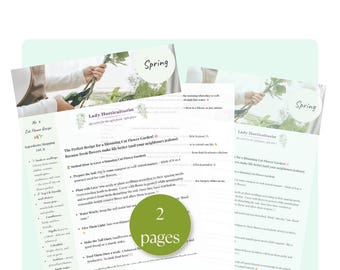 Schnittblumen Garten-Guide: UK-freundliche Samenliste (Digitaler Download)