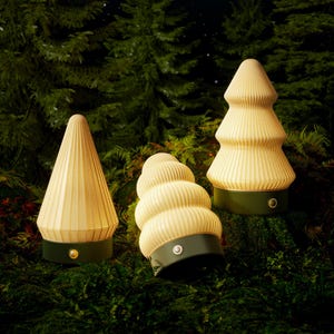 3D Printed Christmas Tree Lamp, Portable Night Light, 3-Color Holiday Mood Light, Xmas Gift, Christmas Décor