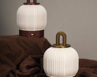 Customizable 3D Printed Peace Lantern Lamp, Portable Mood Light