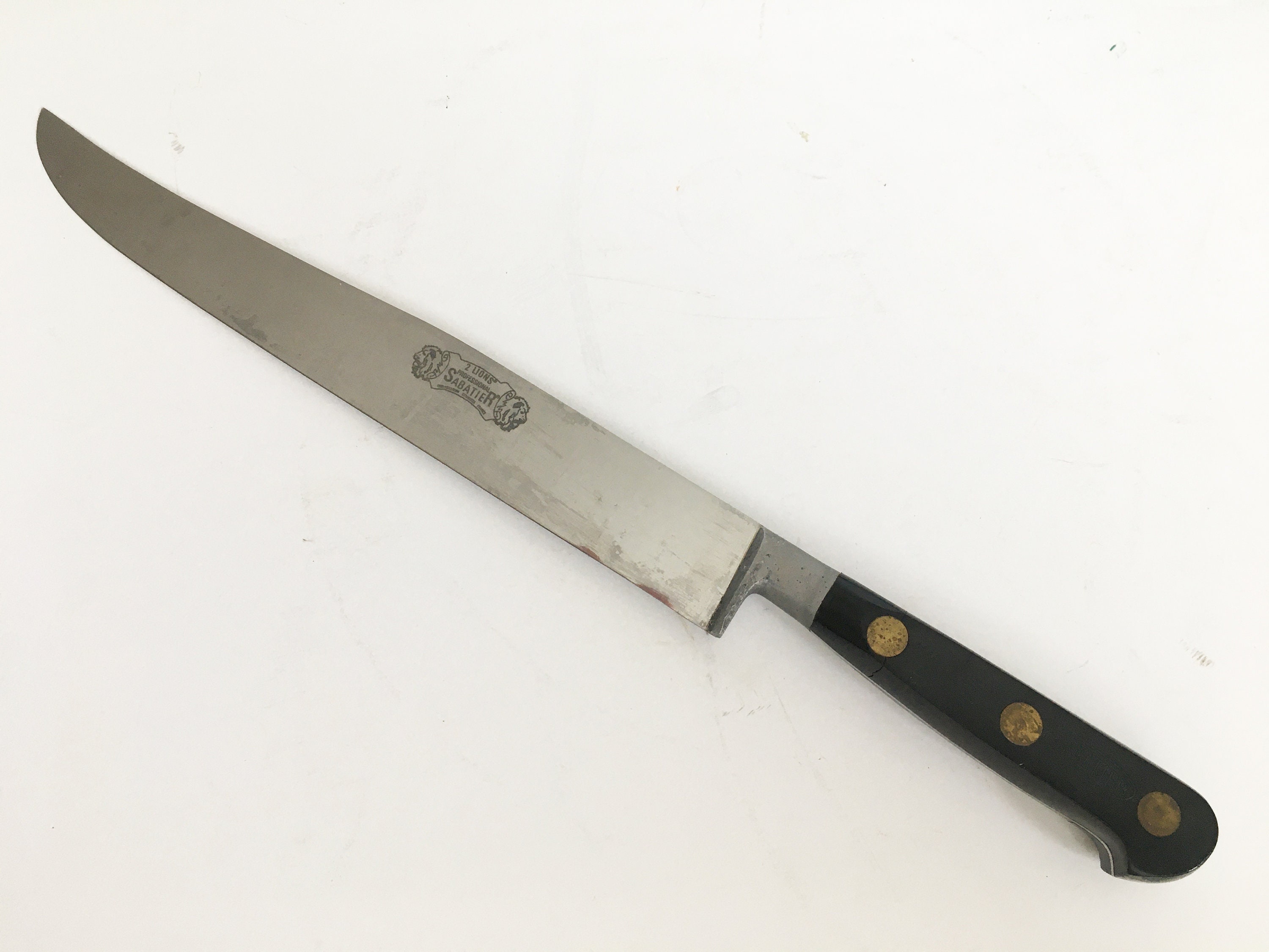 Vintage Sabatier French made Chef Knife with Scabbard – Health Craft