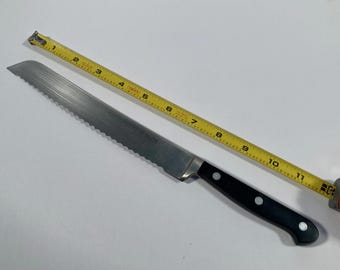 VTG Ed Wusthof Trident Solingen Germany 4149 Chef Butcher Kitchen BREAD Knife