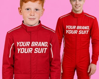 Customizable Racing Suit – Kids, Adults, Formula 1 Style, Matching Gear