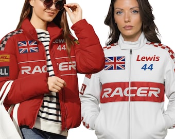 Formula 1 RACER Fan Jacket - Kids and Adults Jacket- F1 Fans - Birthday Gift - Add your Name, Number Flag etc. Free Customization Available