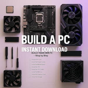 Costruisci il tuo PC passo dopo passo, guida in PDF con kit di strumenti software bonus / da principiante a professionista