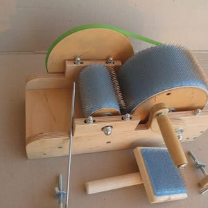 DIY Drum Carder Plans Handslinger Wool Carder Stapsgewijze handleiding