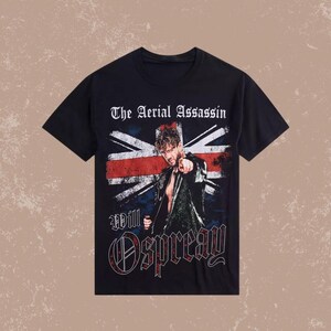 AllEliteWrestling Will OspreayAerialAssassin T-Shirt – Vintage Graphic Boxing Tee, 90s Style Champion Shirt, Fan Merchandise Gift Idea