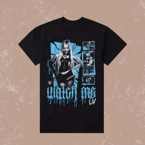 WWWE Liv Morgan Watch Me T-Shirt – Vintage Graphic Boxing Tee, 90s Style Champion Shirt, Fan Merchandise Gift Idea