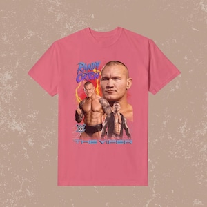 WWEE Randy Orton The Viper  T-Shirt – Vintage Graphic Boxing Tee, 90s Style Champion Shirt, Fan Merchandise Gift Idea