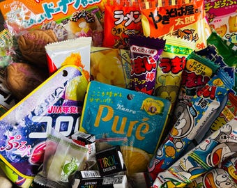 Scatola di snack giapponesi Dagashi | 40-100 autentici dolci giapponesi | Dolcetti retrò e carini dal Giappone | Dagashi autentici | Dolci fai da te | Spedizione gratuita