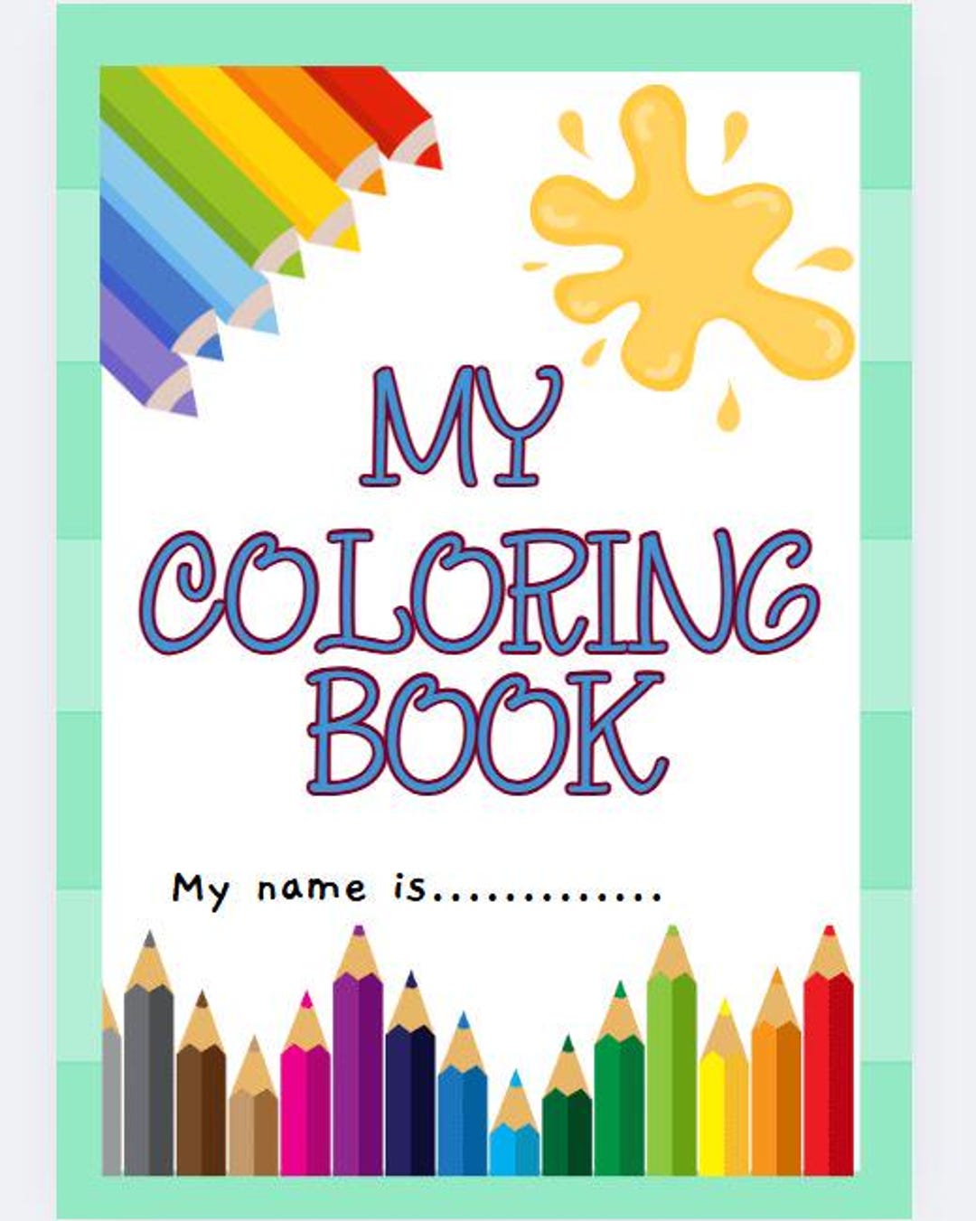 Coloring Book - Etsy