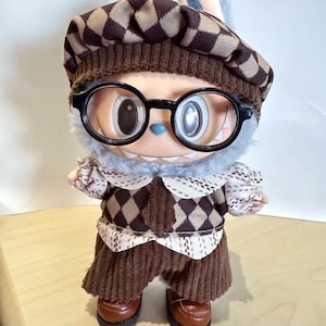 British Style Labubu Outfit, Vintage Academic Costume, Kawaii London Scholar Doll Outfit Set, Labubu Clothes & Accessories, No Doll Included