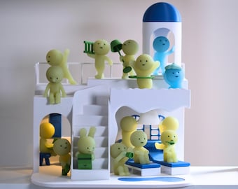 GIANT Smiski House Satorini Display Shelf Case - Fits 20+ smiskis