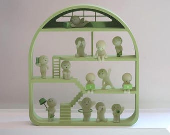 Vitrina grande Smiski House color verde matcha: 31 cm x 34 cm